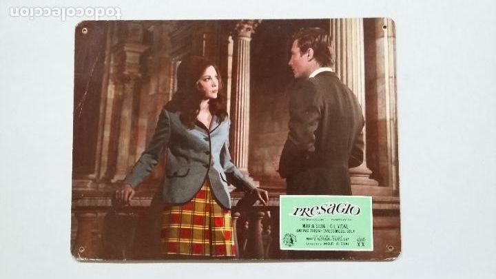 Kino: FOTOCROMO CARTON PRESAGIO. MARIA SILVA. GIL VIDAL. ANTONIO DURAN. CARLOS MIGUEL SOLA. TDKC56