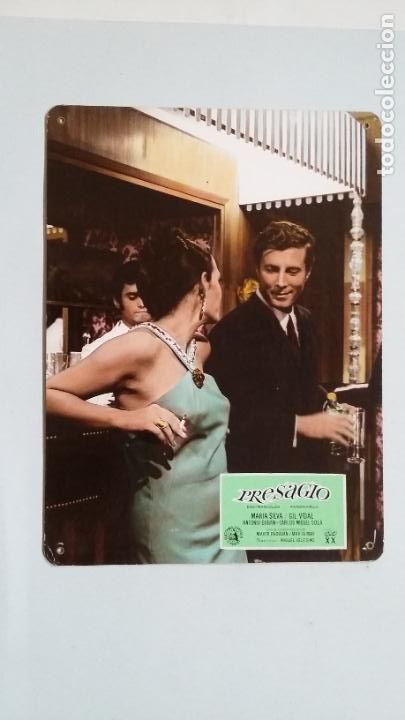 Kino: FOTOCROMO CARTON PRESAGIO. MARIA SILVA. GIL VIDAL. ANTONIO DURAN. CARLOS MIGUEL SOLA. TDKC56