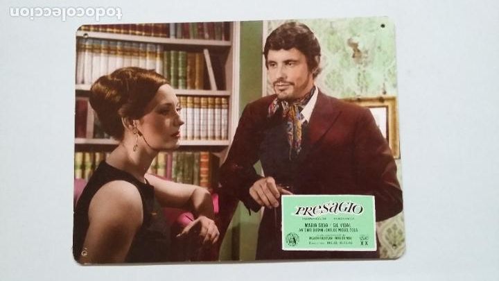 Kino: FOTOCROMO CARTON PRESAGIO. MARIA SILVA. GIL VIDAL. ANTONIO DURAN. CARLOS MIGUEL SOLA. TDKC56