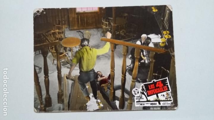 Cinema: FOTOCROMO CARTON. LOS 4 IMPAGABLES. ADAM WEST. ROBERT HUNDAR. TDKC56