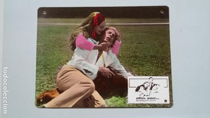 Kino: FOTOCROMO CARTON. ADIOS AMOR. JULIO ALEMAN. SABY KAMALICH. TDKC56