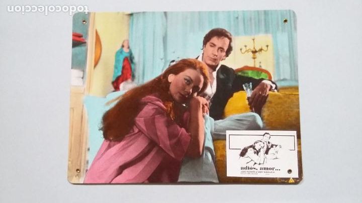 Cine: FOTOCROMO CARTON. ADIOS AMOR. JULIO ALEMAN. SABY KAMALICH. TDKC56