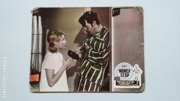 Cin&eacute;ma: FOTOCROMO CARTON. MONICA STOP. MANUEL DICENTA. JOSE MARIA PRADA. TDKC56