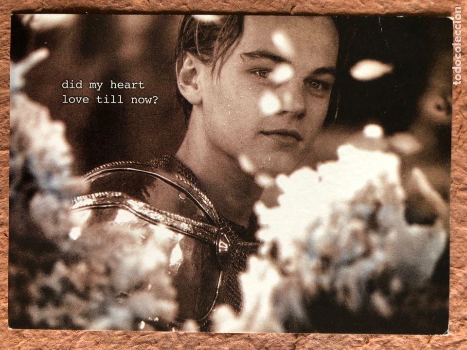 Cine: LEONARDO DICAPRIO (ROMEO & JULIET). POSTAL SIN CIRCULAR PROMOCIONAL DE LA PEL&Iacute;CULA 20th CENTURY FOX