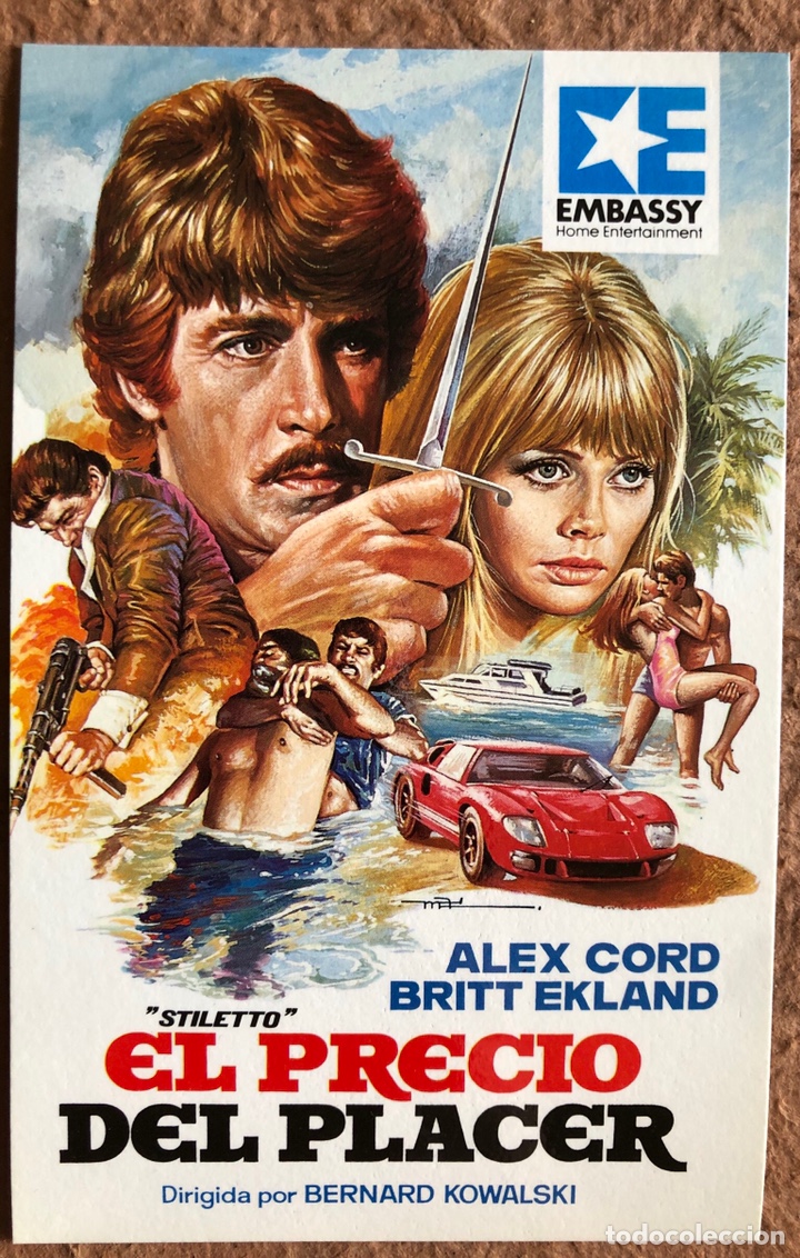 Cinema: STILETTO&rdquo; EL PRECIO DEL PODER (BERNARD KOWALSKI). POSTAL SIN CIRCULAR PROMOCIONAL