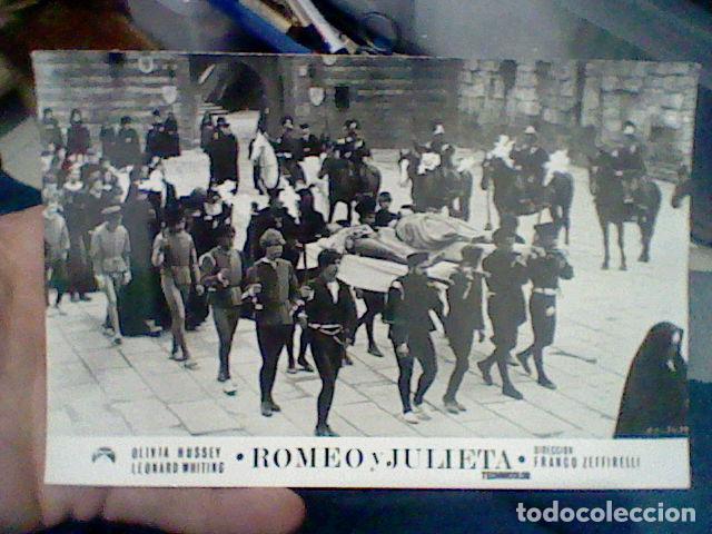 Cine: ROMEO Y JULIETA PELICULA CINE ZEFIRELLI TARJETA FOTOGRAFIA 18 X 12CMS APROX 1968