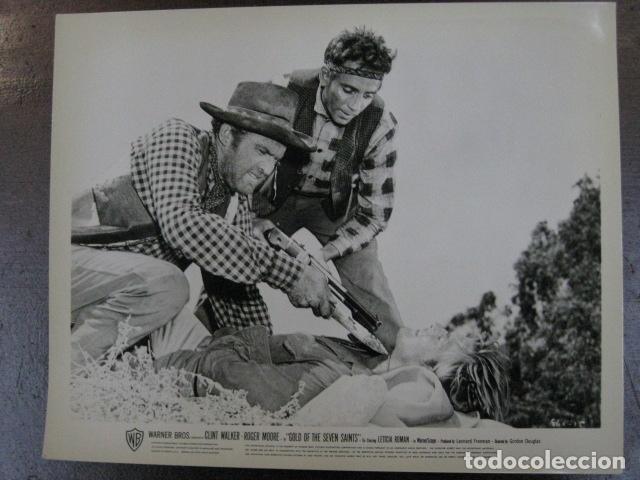 Cine: gold of the seven saints - foto original b/n - roger moore Christopher Dark