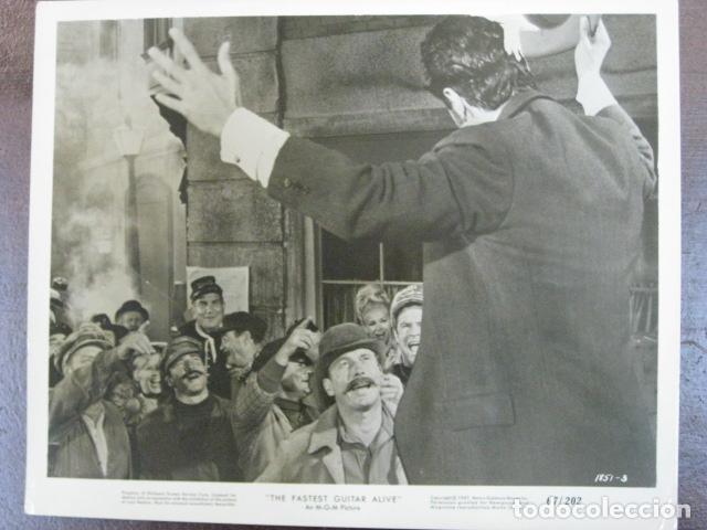 Cine: the fastest guitar alive - foto original b/n - Michael D. Moore film wstern roy orbison