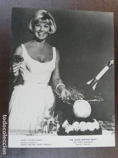 Cine: doris day - FOTO ORIGINAL B/N - the glass botton boat una sirena sospechosa