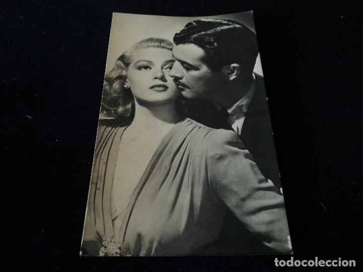 Cine: ROBERT TAYLOR, LANA TURNER 14 x 8 cm