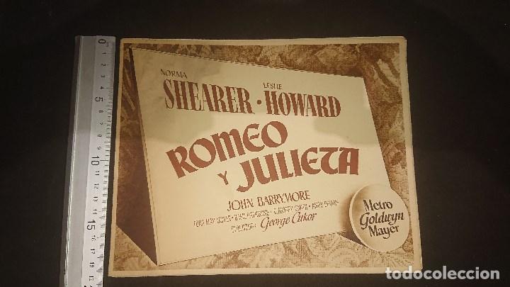 Cine: ROMEO Y JULIETA - 9 FOTOCROMOS DE LA PELICULA , NORMA SHEARER , LESLIE HOWARD , LEER DESCRIPCION
