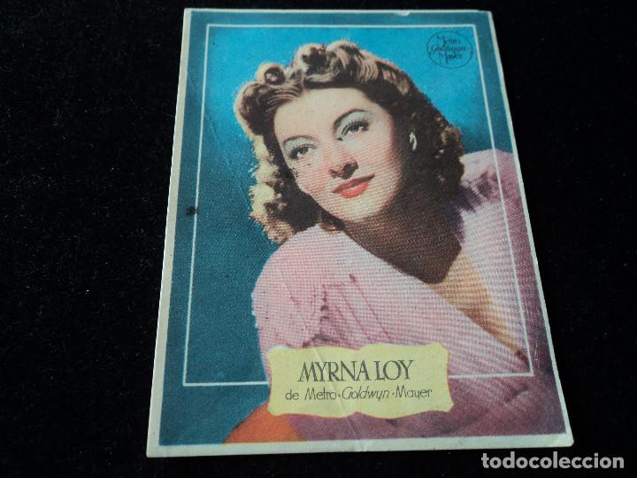 Kino: BOLETIN DE PRUEBA DE DOBLAJE DE VOZ MIRNA LOY METRO GOLDWYN MAYER FERIA DE BARCELONA