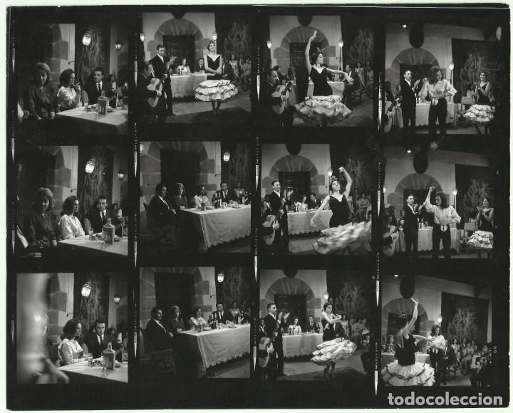 Cinema: F31420 COARTADA EN DISCO ROJO LUCIANA PALUZZI TABLAO FLAMNECO RODAJE FOTO B/N ORIGINAL ESPA&Ntilde;OLA