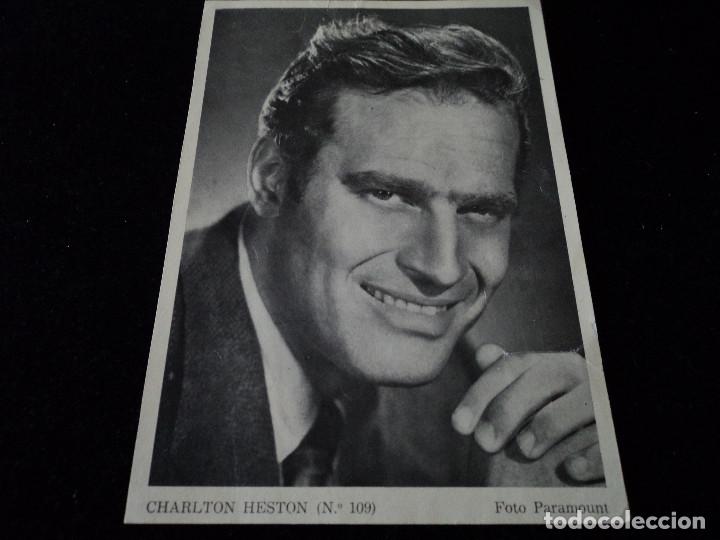 Cine: charlton heston Revista Florita - ARTISTAS DE LA PANTALLA n&ordm; 109 foto paramount 15 x 17 cm