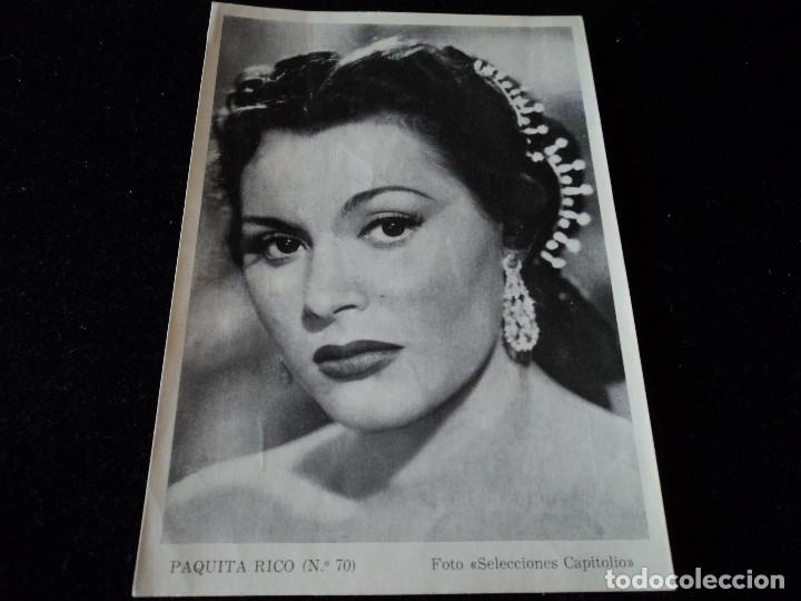 Cine: paquita rico Revista Florita - ARTISTAS DE LA PANTALLA n&ordm; 70 foto selecciones capitolio 15 x 17 cm