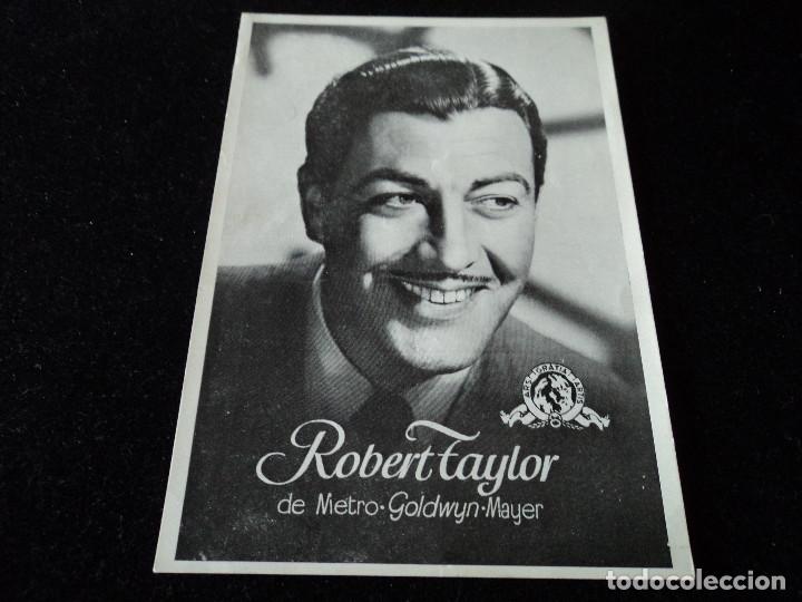 Cine: robert taylor Revista Florita - ARTISTAS DE LA PANTALLA foto M.G.M. 15 x 17 cm