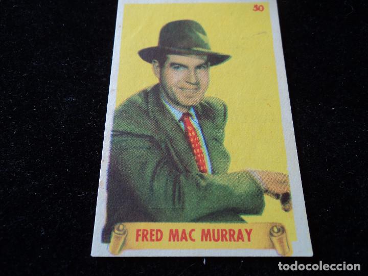Cine: cromo n&ordm; 50 fred mac murray farmacia medina montoya de malaga 1953