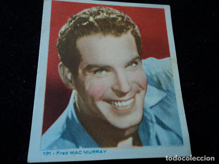 Cine: cromo n&ordm; 131 fred mac murray 6 x 7 cm