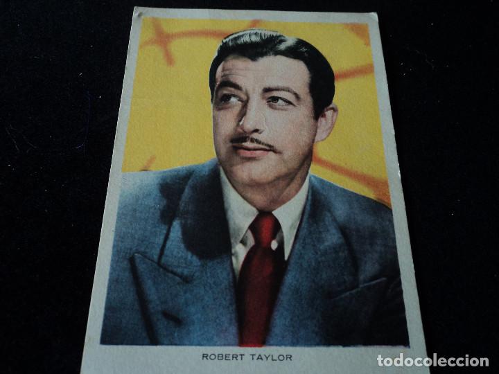Cine: ROBERT TAYLOR.-ARTISTICA COLECCION DENTICLOR.- N&ordm; 25 15 X 11 CM