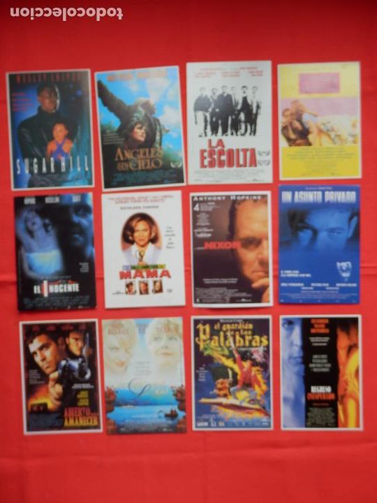 Cine: Lote 25 postales + 2 repes, 6 lauren films a&ntilde;o 1995, excelente estado