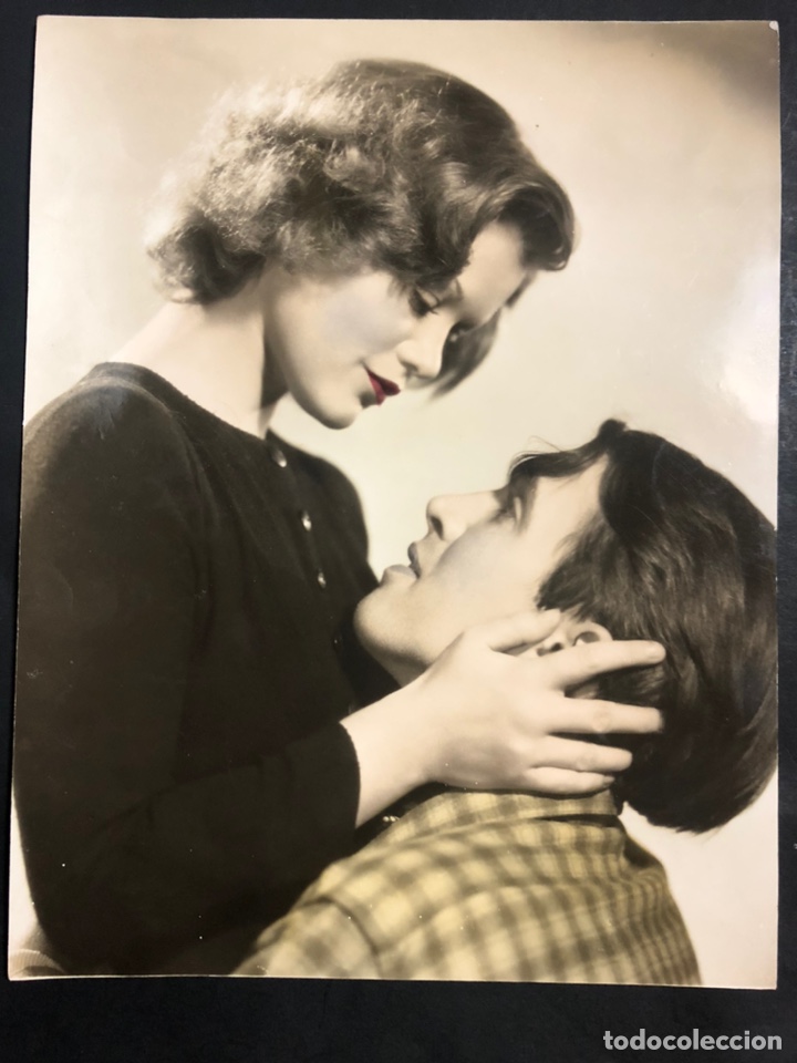 Cine: Foto original de James Stewart y Simone Simon.el septimo cielo