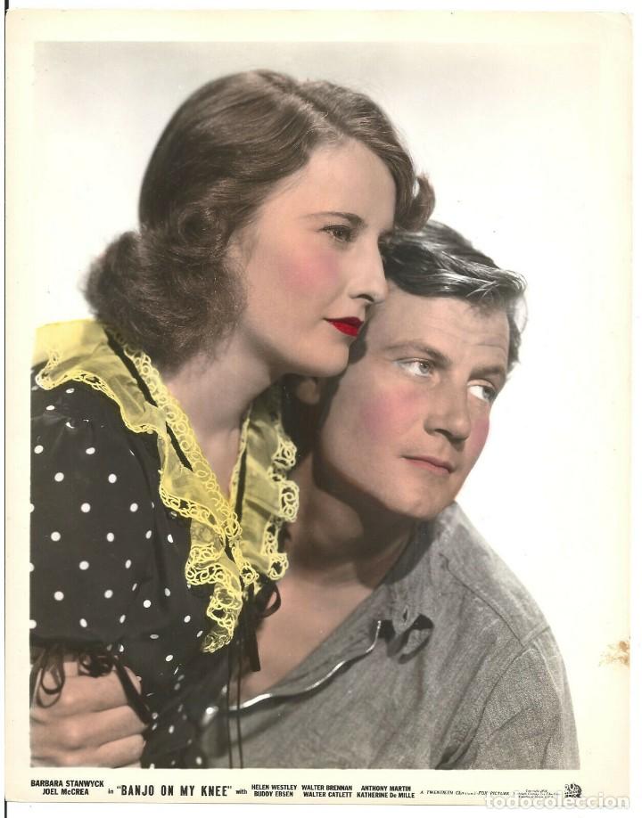 Cine: F29046D BARBARA STANWYCK JOEL MCCREA BANJO ON MY KNEE FOTO COLOR ORIGINAL AMERICANA
