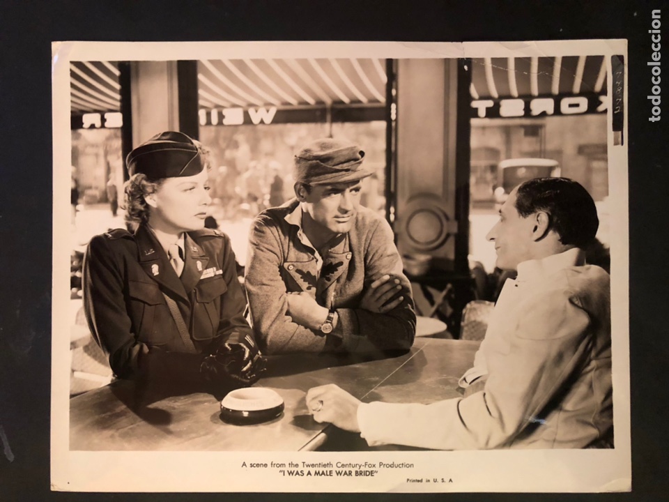 Cine: Foto original 20th century Fox de Ann Sheridan y Cary Grant.la novia era el 25 x 20 cm