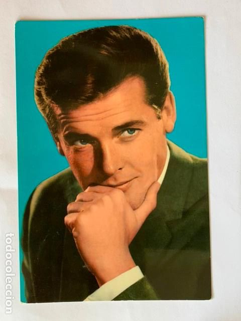 Cine: POSTAL ROGER MOORE. PROTAGONISTA DE EL SANTO. ARCHIVO BERMEJO. ESCRITA.