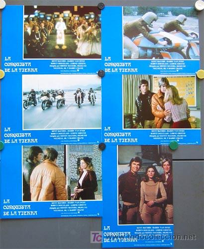 Cinema: QP38 GALACTICA LA CONQUISTA DE LA TIERRA SET COMPLETO DE 12 FOTOCROMOS ORIGINAL del ESTRENO