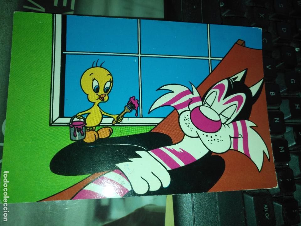 Kino: HAGA SU OFERTA - Postal DIBUJOS ANIMADOS WARNER BROS PIOLIN