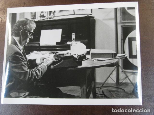 Cine: woody allen - foto original b/n - film scene typewriter
