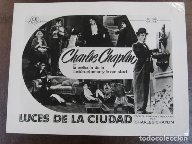 Cine: luces de la ciudad - foto original b/n - charlie charles chaplin charlot