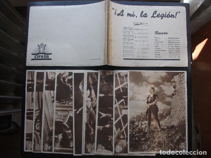 Cine: A MI, LA LEGI&Oacute;N!, ALFREDO MAYO, DOSIER CIFESA CON PEQUE&Ntilde;A GU&Iacute;A Y 25 FOTOS DE 17 X 12,5 CM
