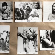 Cine: JESUS (BRIAN DEACON). LOTE DE 6 FOTOGRAFÍAS PROMOCIONALES EN B/N DE LA PELÍCULA (1979).. Lote 211629575