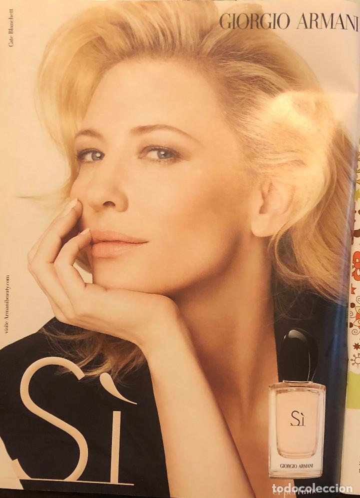 Cine: Publicidad de revista de Giorgio Armani, con la actriz Cate Blanchett. Enmarcable.