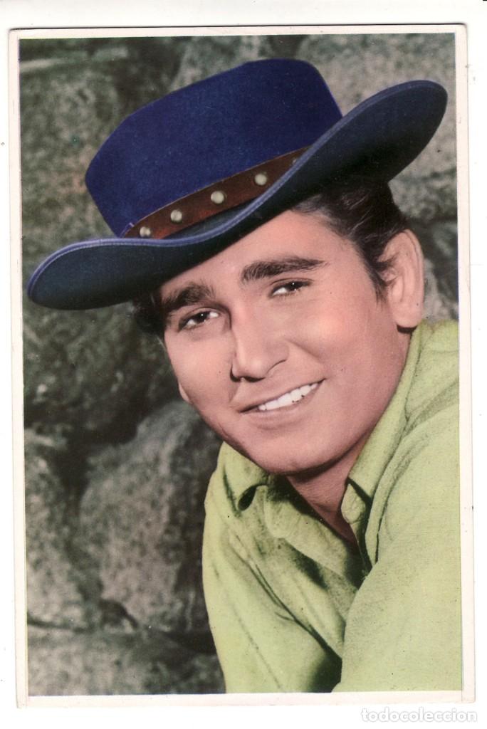 Cinema: TARJETA POSTAL ARTISTAS DE CINE MICHAEL LANDON DEL SERIAL EN T.V. BONANZA