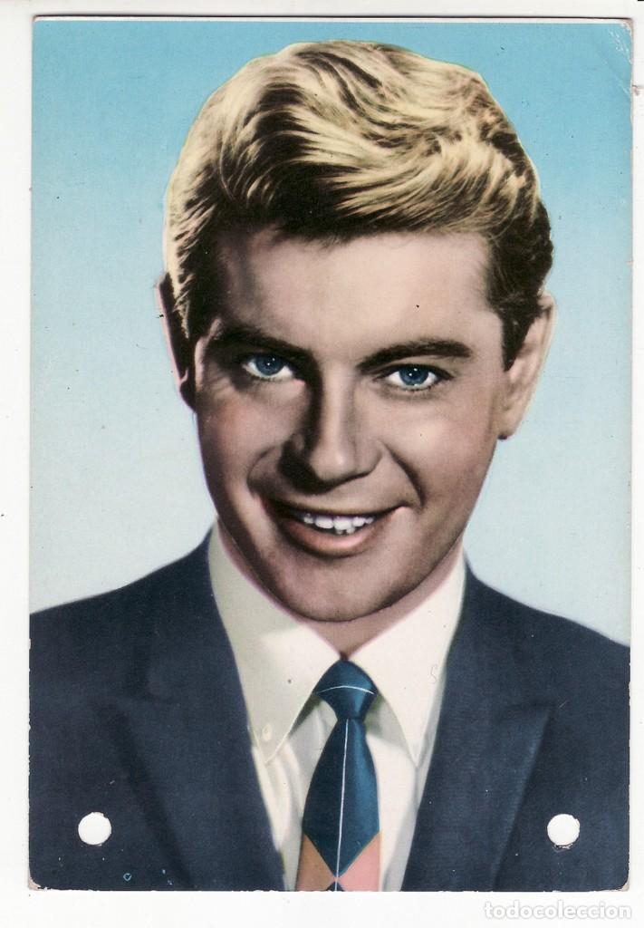 Cine: TARJETA POSTAL ARTISTAS DE CINE TROY DONAHUE N&ordm; 40 Perforada
