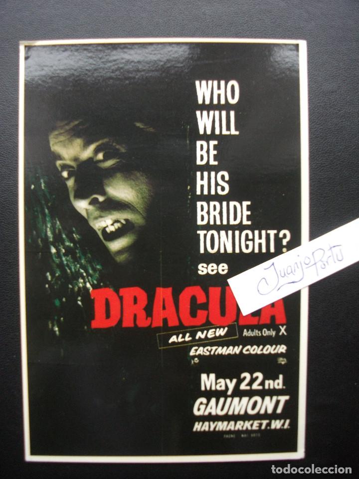 Cine: DRACULA, POSTAL INGLESA CONMEMORATIVA DE LOS 40 A&Ntilde;OS DE LA HAMMER