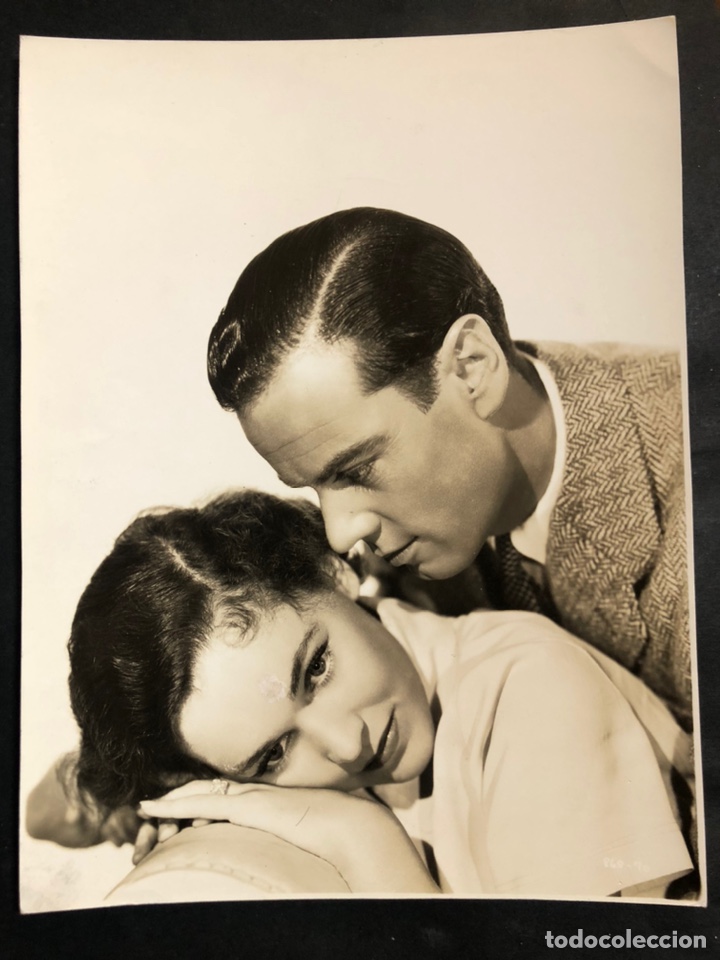 Cine: Foto original MGM de Maureen O,sullivan y Norman Foster.foto Clarence Sinclair Bull 24,5 x 19 cm