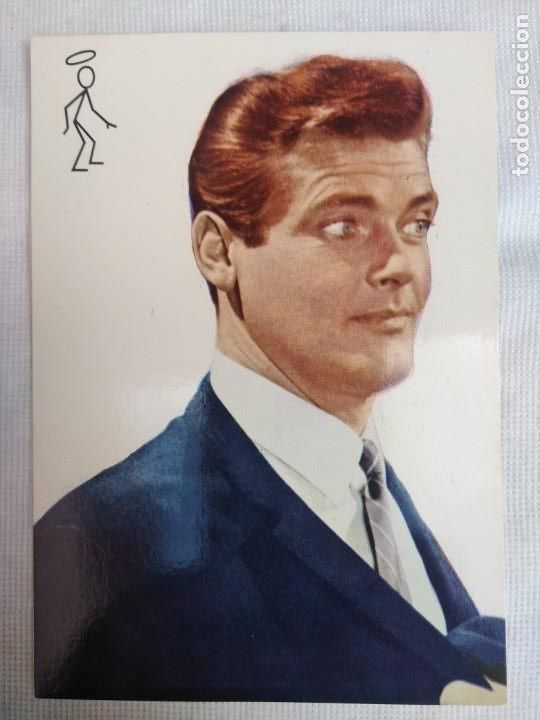 Cine: POSTAL A&Ntilde;OS 70/EL SANTO-ROGER MOORE/NUEVA!!!!!.