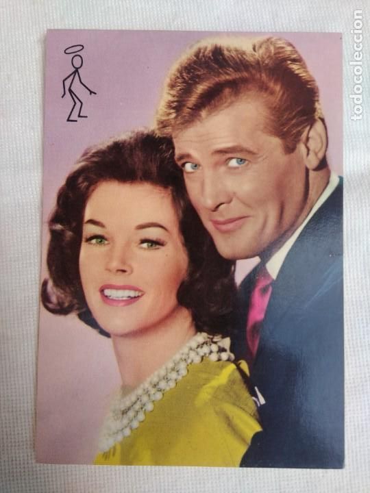 Cine: POSTAL A&Ntilde;OS 70/EL SANTO-ROGER MOORE/NUEVA!!!!!.