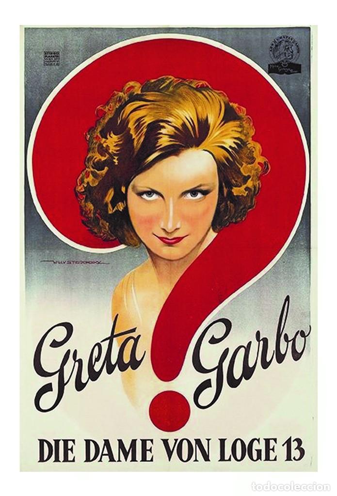 Cine: GRETA GARBO POSTCARD DRAWING-1