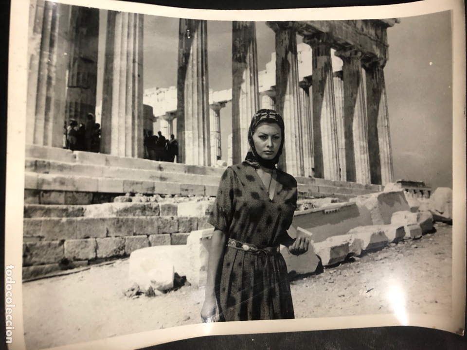 Cine: Foto original se sofia sophia loren.la sirena y el delfin 24 x 18 cm