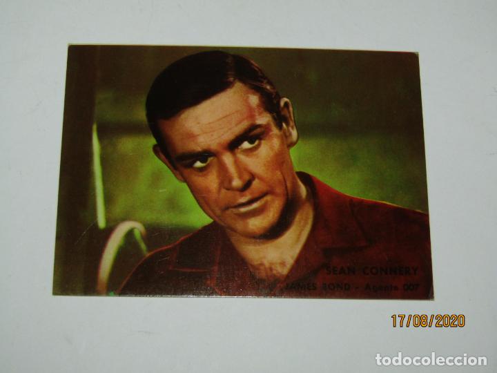 Cine: Antiguo Foto-Cromo de Cartoncillo de SEAN CONNERY Serie de TVE JAMES BOND AGENTE 007 - A&ntilde;o 1960s