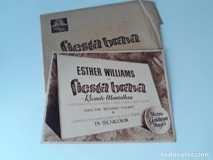 Cine: FIESTA BRAVA - ESTHER WILLIAMS / RICARDO MONTALB&Aacute;N - 12 FOTOCROMOS ORIGINALES