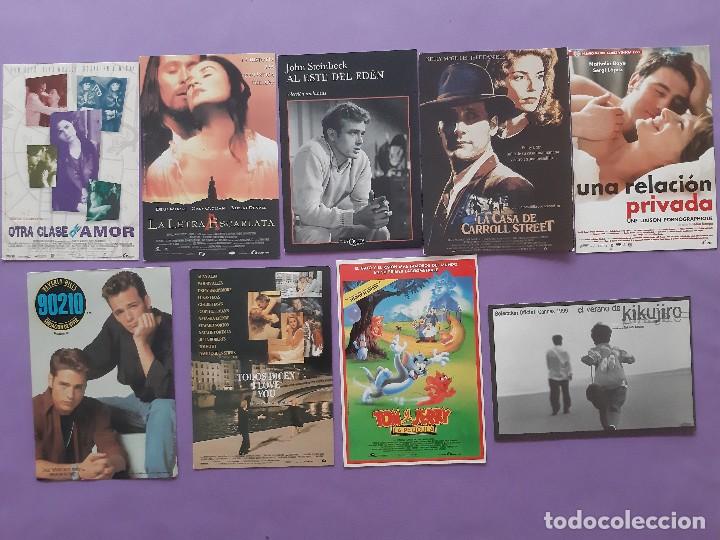 Kino: LOTE 9 POSTALES PELICULAS CINE AL ESTE DEL EDEN LA LETRA ESCARLATA