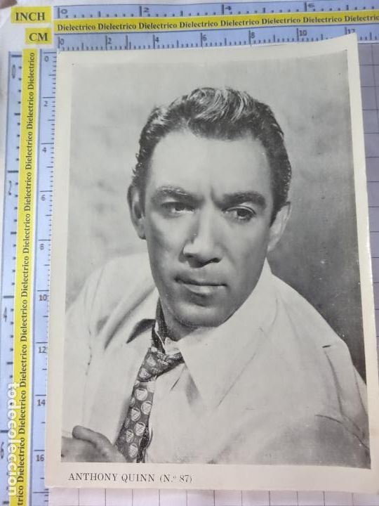 Cin&eacute;ma: FOTO DE CINE. ACTORES ACTRICES HOLLYWOOD. OBSEQUIO REVISTA FLORITA. 87 ANTHONY QUINN