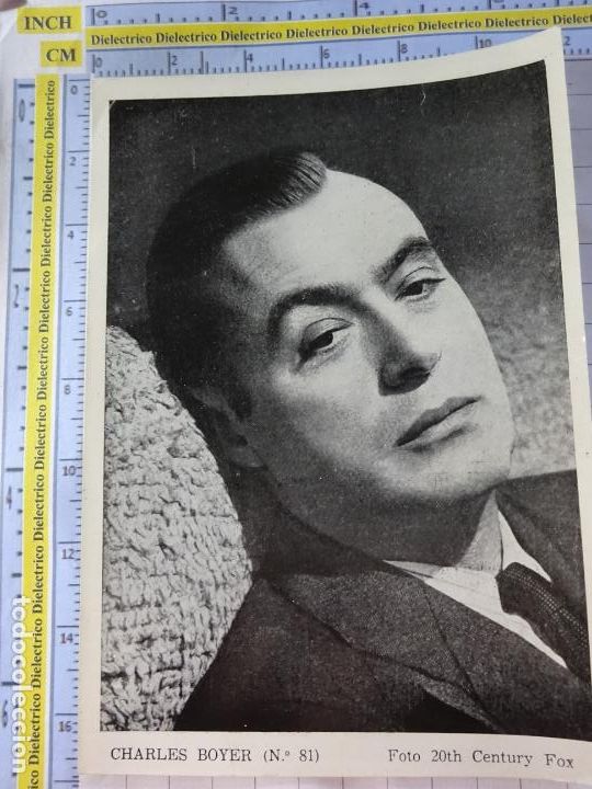 Kino: FOTO DE CINE. ACTORES ACTRICES HOLLYWOOD. OBSEQUIO REVISTA FLORITA. 81 CHARLES BOYER
