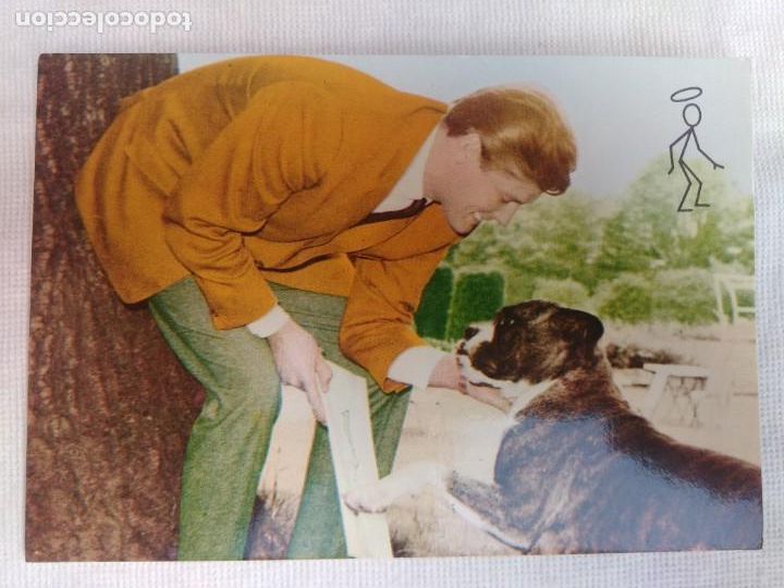 Cine: POSTAL A&Ntilde;OS 70/EL SANTO-ROGER MOORE/NUEVA!!!!!.