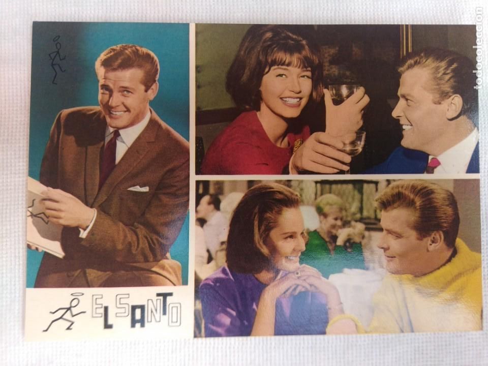 Cine: POSTAL A&Ntilde;OS 70/EL SANTO-ROGER MOORE/NUEVA!!!!!.